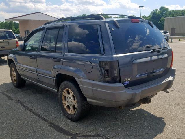 1J4GW48S91C696748 - 2001 JEEP GRAND CHER BLUE photo 3