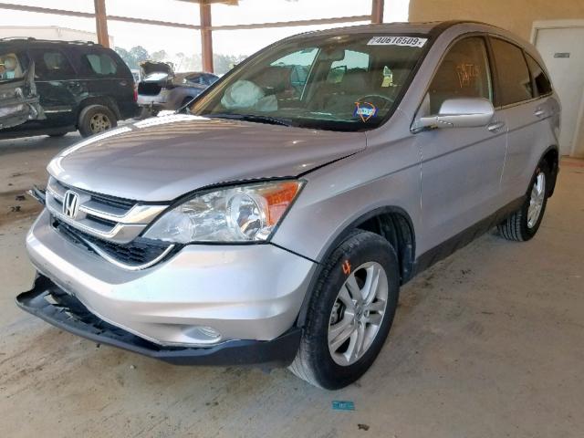 5J6RE3H76AL031095 - 2010 HONDA CR-V EXL SILVER photo 2