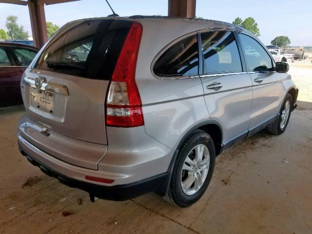 5J6RE3H76AL031095 - 2010 HONDA CR-V EXL SILVER photo 4