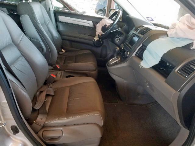 5J6RE3H76AL031095 - 2010 HONDA CR-V EXL SILVER photo 5