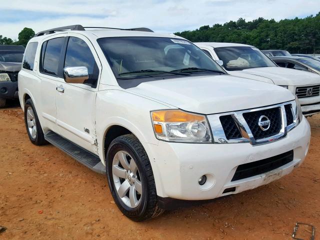 5N1BA08D88N605357 - 2008 NISSAN ARMADA SE WHITE photo 1