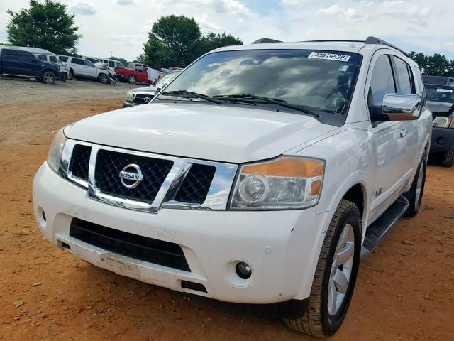 5N1BA08D88N605357 - 2008 NISSAN ARMADA SE WHITE photo 2