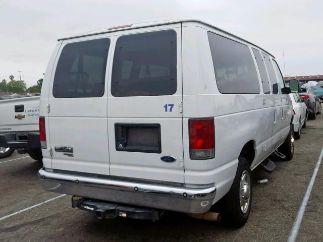 1FBNE31L98DA47344 - 2008 FORD ECONOLINE WHITE photo 4