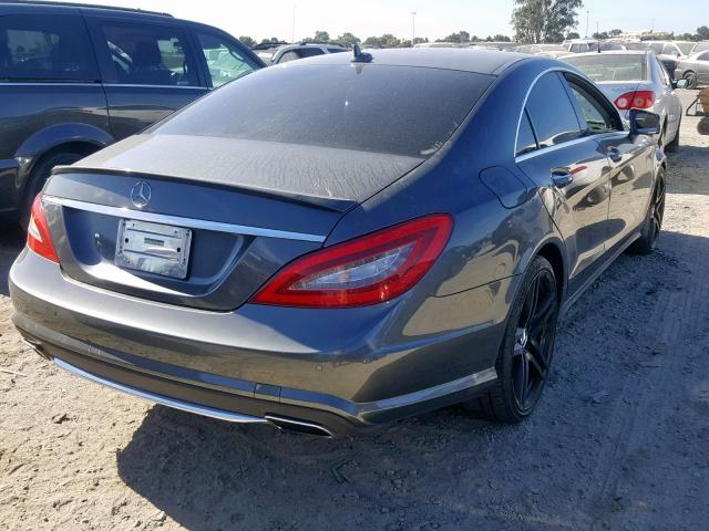 WDDLJ7DB4CA038530 - 2012 MERCEDES-BENZ CLS 550 GRAY photo 4