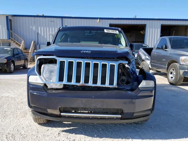 1J4PP5GK9BW530606 - 2011 JEEP LIBERTY LI BLUE photo 9