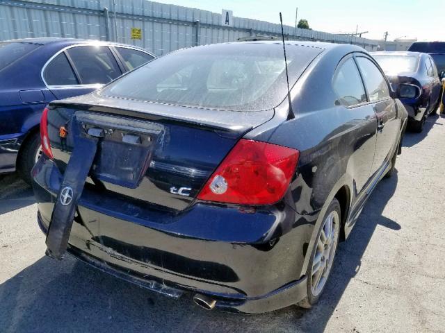 JTKDE177X50040047 - 2005 TOYOTA SCION TC BLACK photo 4