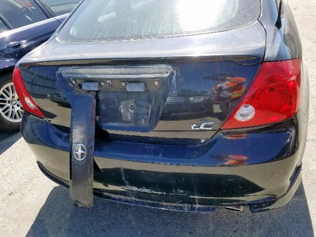 JTKDE177X50040047 - 2005 TOYOTA SCION TC BLACK photo 9