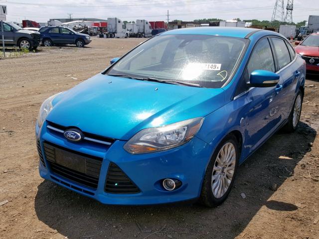 1FAHP3J29CL138631 - 2012 FORD FOCUS TITA BLUE photo 2