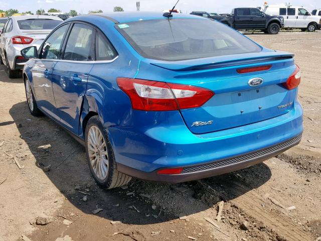 1FAHP3J29CL138631 - 2012 FORD FOCUS TITA BLUE photo 3