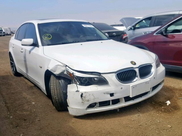 WBANB53596CP00916 - 2006 BMW 550 I WHITE photo 1