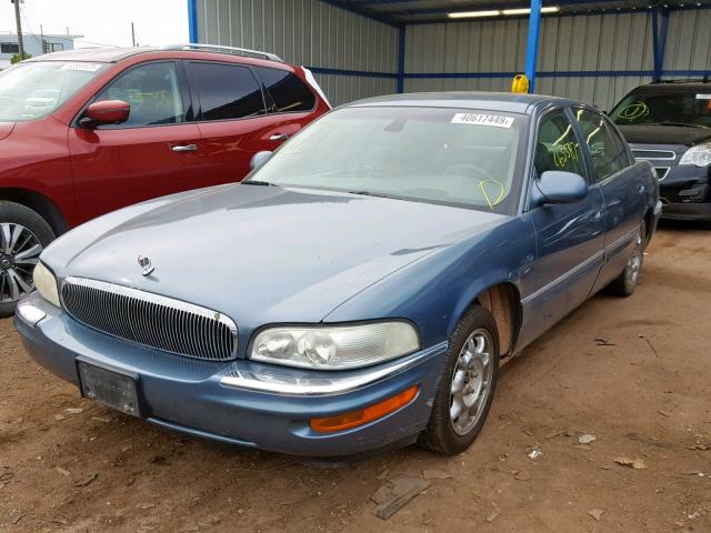 1G4CW54K324232250 - 2002 BUICK PARK AVENU BLUE photo 2