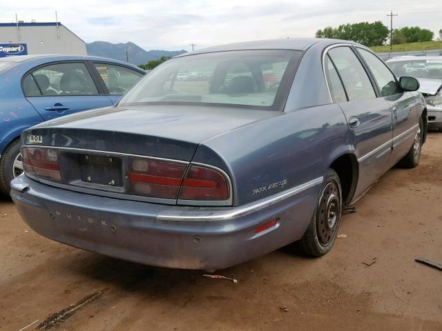 1G4CW54K324232250 - 2002 BUICK PARK AVENU BLUE photo 4