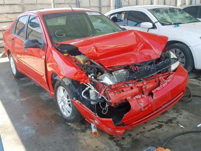 1FAHP34N37W347258 - 2007 FORD FOCUS ZX4 RED photo 1