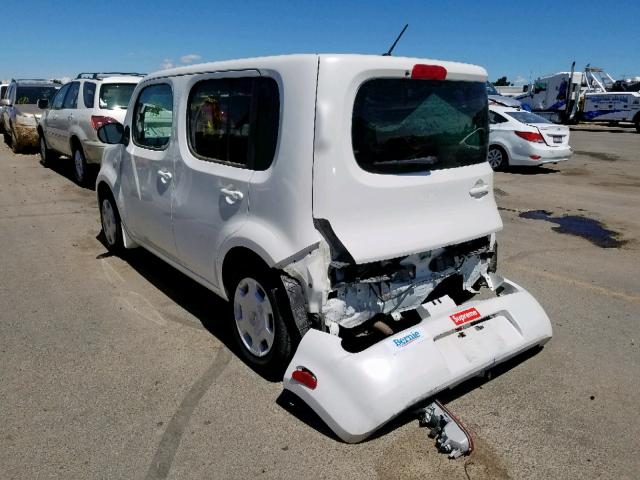 JN8AZ2KRXDT300915 - 2013 NISSAN CUBE S WHITE photo 3