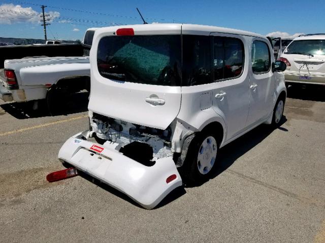 JN8AZ2KRXDT300915 - 2013 NISSAN CUBE S WHITE photo 4