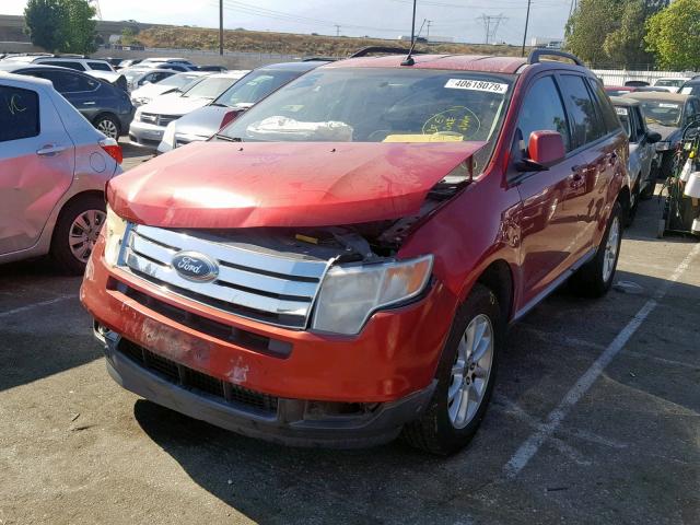 2FMDK48C09BB01435 - 2009 FORD EDGE SEL RED photo 2