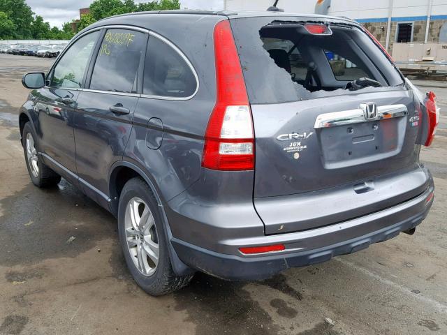 JHLRE4H79BC025193 - 2011 HONDA CR-V EXL GRAY photo 3