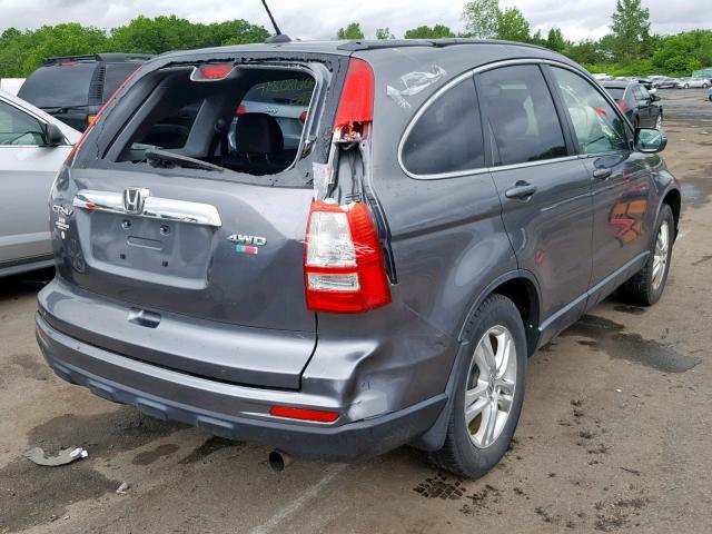 JHLRE4H79BC025193 - 2011 HONDA CR-V EXL GRAY photo 4