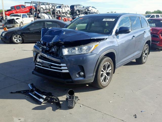 5TDBZRFHXJS832797 - 2018 TOYOTA HIGHLANDER BLUE photo 2