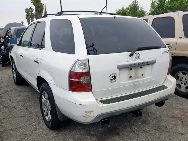 2HNYD18854H557800 - 2004 ACURA MDX TOURIN WHITE photo 3