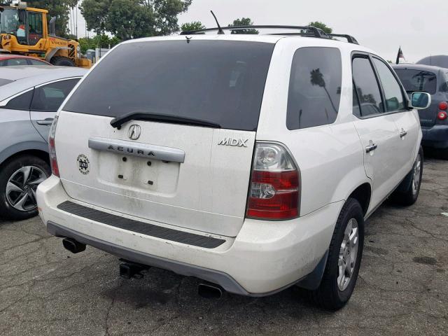 2HNYD18854H557800 - 2004 ACURA MDX TOURIN WHITE photo 4