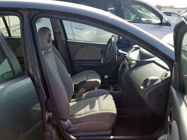 1G8AZ55F47Z207656 - 2007 SATURN ION LEVEL GRAY photo 5