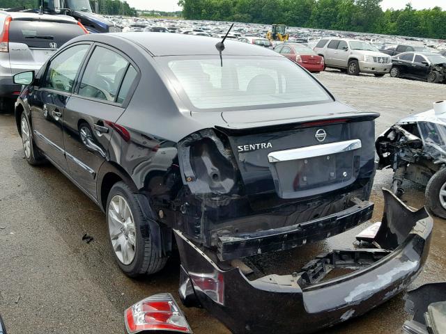 3N1AB6AP7CL658857 - 2012 NISSAN SENTRA 2.0 BLACK photo 3