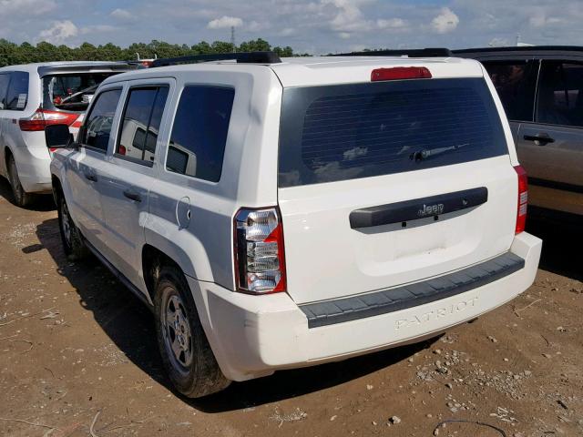 1J4NT2GA3AD504036 - 2010 JEEP PATRIOT SP WHITE photo 3