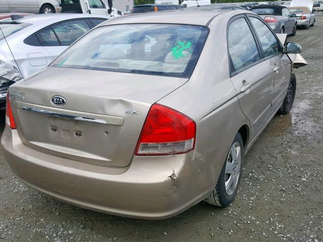 KNAFE221195618485 - 2009 KIA SPECTRA EX GOLD photo 4