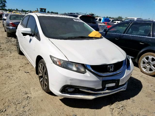 19XFB2F9XFE240937 - 2015 HONDA CIVIC EXL WHITE photo 1