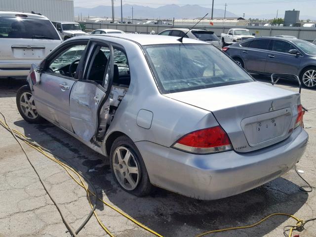 JA3AJ26EX6U068905 - 2006 MITSUBISHI LANCER ES SILVER photo 3