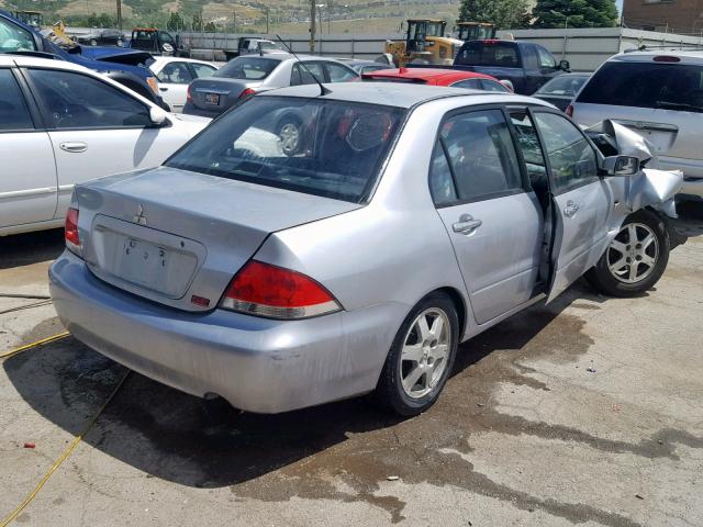 JA3AJ26EX6U068905 - 2006 MITSUBISHI LANCER ES SILVER photo 4