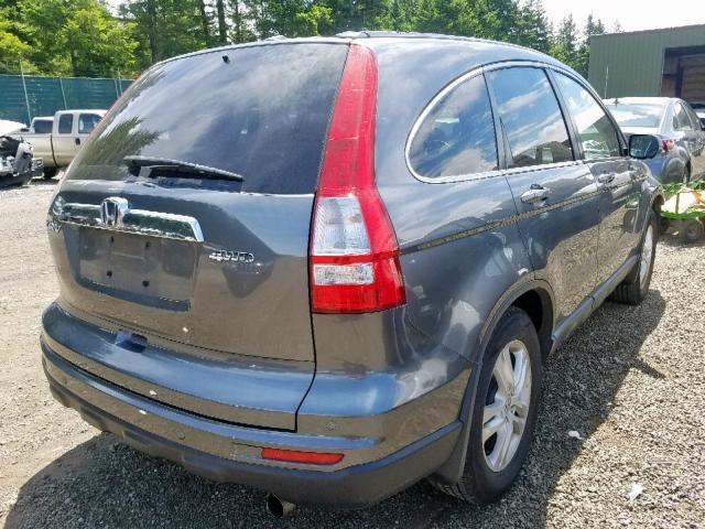 JHLRE4H72BC019073 - 2011 HONDA CR-V EXL SILVER photo 4