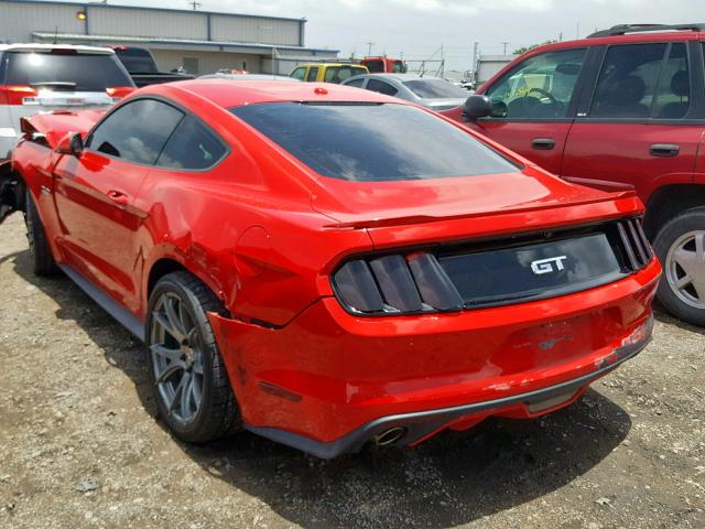 1FA6P8CF0G5256419 - 2016 FORD MUSTANG GT RED photo 3