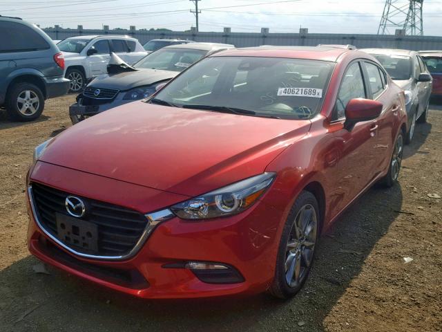 3MZBN1V38JM217164 - 2018 MAZDA 3 TOURING RED photo 2