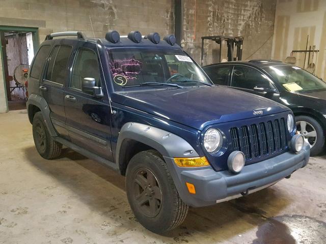 1J4GL38K96W192502 - 2006 JEEP LIBERTY RE BLUE photo 1