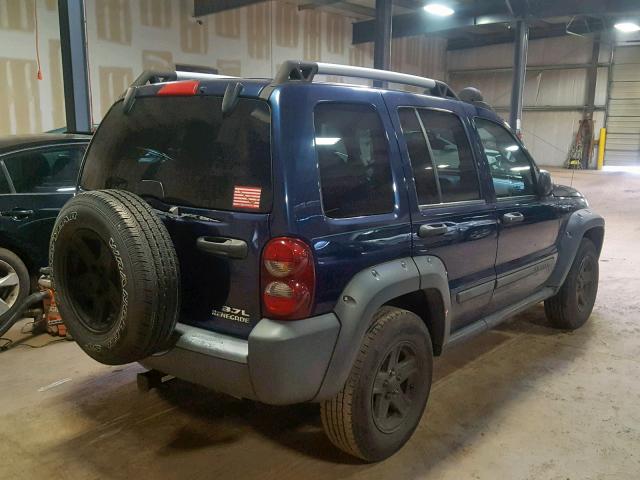 1J4GL38K96W192502 - 2006 JEEP LIBERTY RE BLUE photo 4