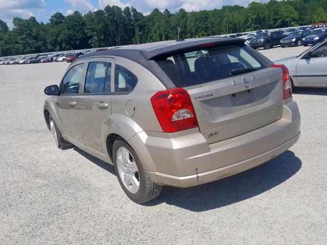 1B3HB48AX9D223543 - 2009 DODGE CALIBER SX GOLD photo 3