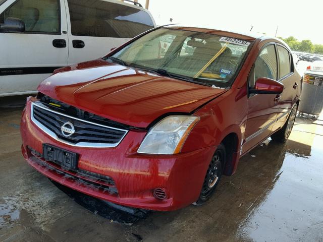 3N1AB6AP1AL663243 - 2010 NISSAN SENTRA 2.0 RED photo 2