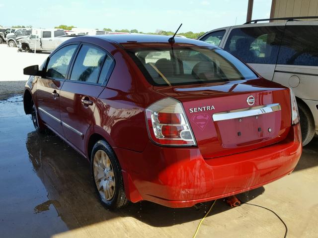 3N1AB6AP1AL663243 - 2010 NISSAN SENTRA 2.0 RED photo 3