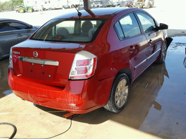 3N1AB6AP1AL663243 - 2010 NISSAN SENTRA 2.0 RED photo 4