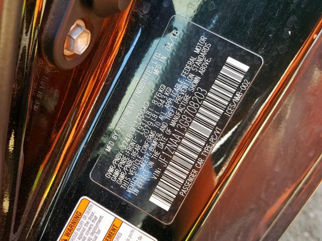 JF1ZNAA13G8708203 - 2016 TOYOTA SCION FR-S BLACK photo 10