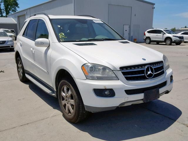 4JGBB86E37A212363 - 2007 MERCEDES-BENZ ML 350 WHITE photo 1