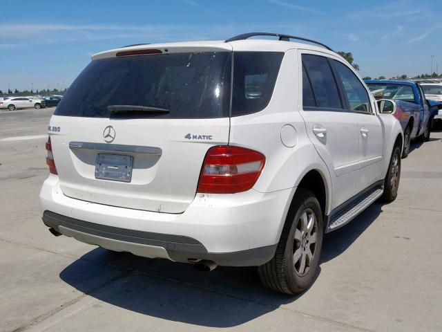 4JGBB86E37A212363 - 2007 MERCEDES-BENZ ML 350 WHITE photo 4