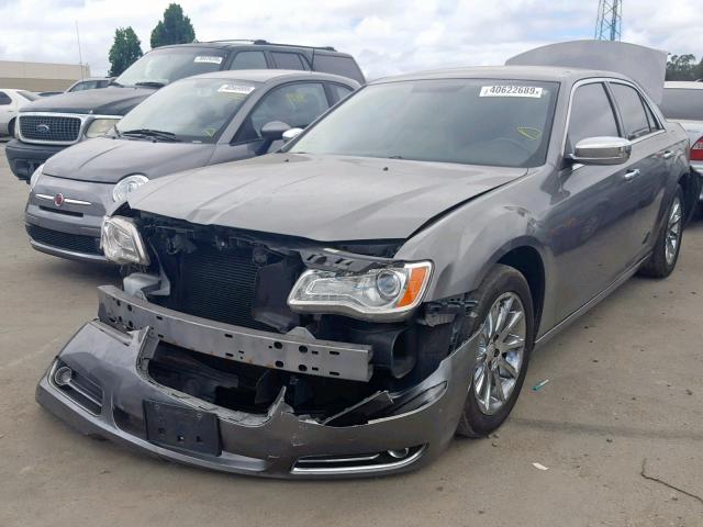 2C3CCACG9CH138255 - 2012 CHRYSLER 300 LIMITE GRAY photo 2