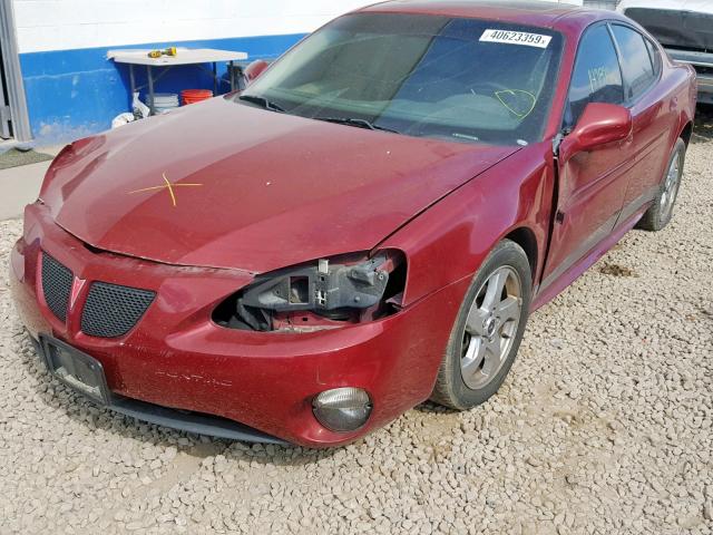 2G2WS522641130993 - 2004 PONTIAC GRAND PRIX BURGUNDY photo 2