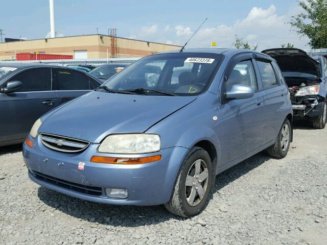 KL1TG65667B766930 - 2007 CHEVROLET AVEO LT BLUE photo 2