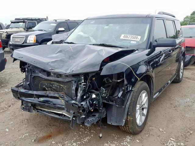 2FMGK5B81JBA10802 - 2018 FORD FLEX SE BLACK photo 2