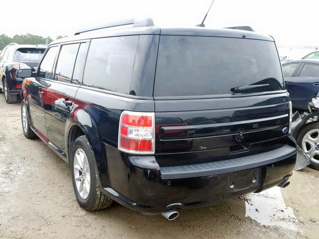 2FMGK5B81JBA10802 - 2018 FORD FLEX SE BLACK photo 3