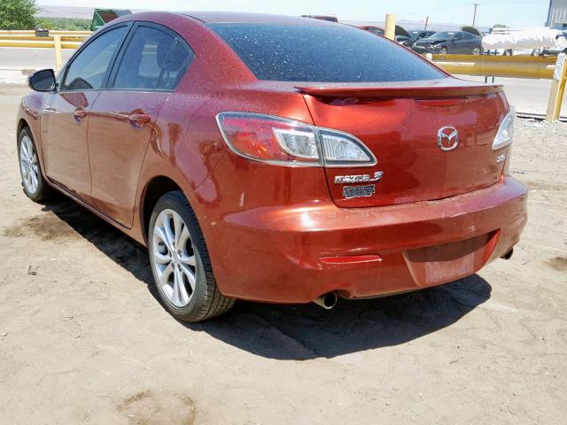 JM1BL1S59A1102987 - 2010 MAZDA 3 S MAROON photo 3